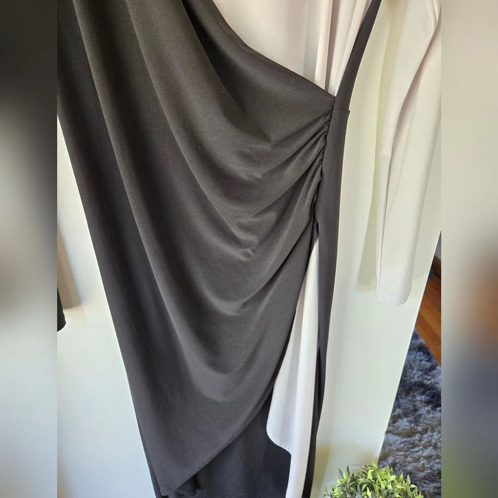 LIX Black/White Elegant Dress Sz Lg - Picture 3 of 6